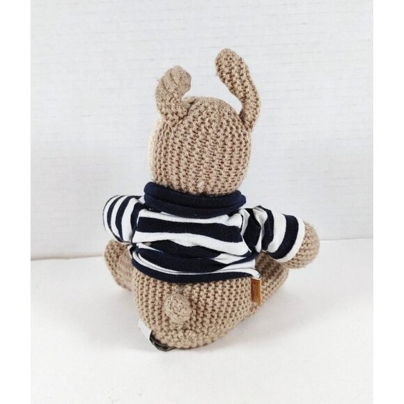 Boofle Knitted Dog Puppy No. 1 Daddy Shirt  Plush 8" Stuffed Animal - Picture 3 of 4